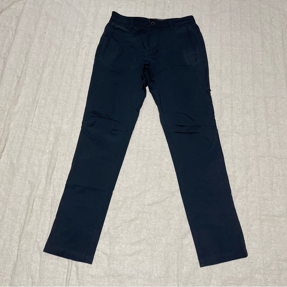 Lululemon Pants Men's Size 34 ABC Skinny Black Warpstreme Stretch Commute